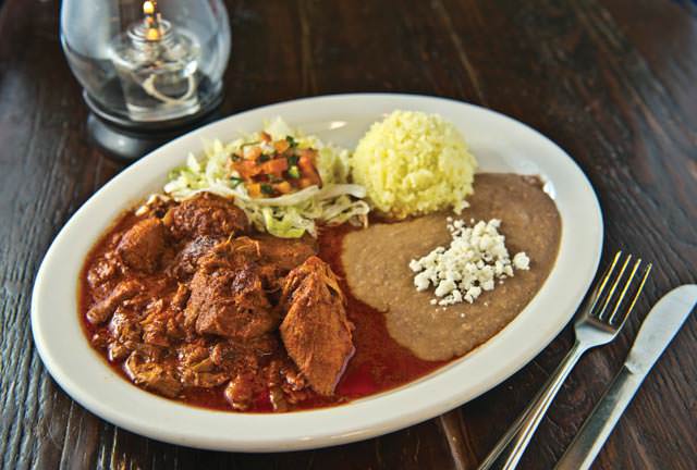 Mole Mexican dish at Adelita's