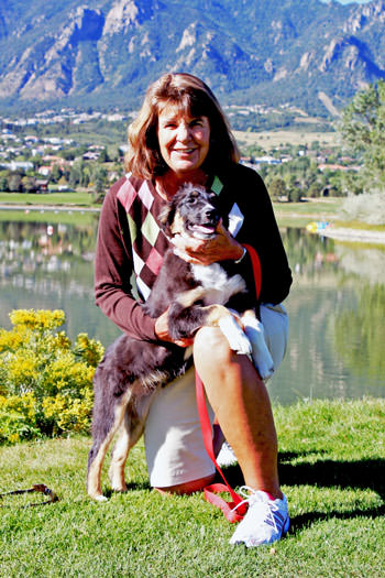 Ann Finke with her dog