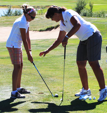 Ann Finke teaches kids the art of golf