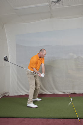 Trent Wearner shows how to hit more accurate drives - correct downswing