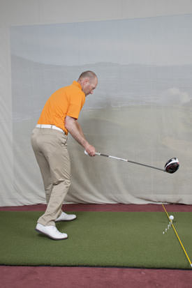 Trent Wearner shows how to hit more accurate drives - bad downswing