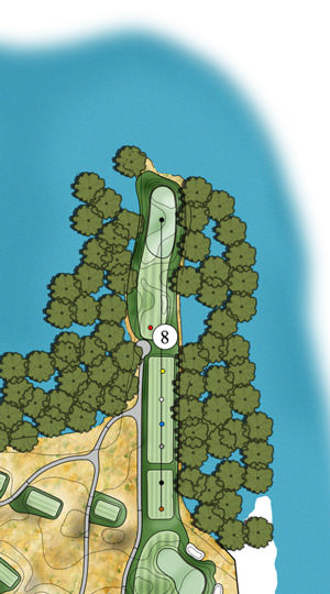 Design of Hole 8 of the new Colorado TPC course to open in Berthoud in 2018