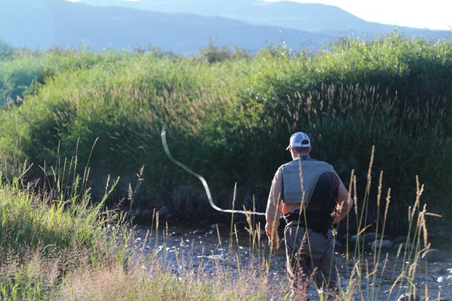 Fly fishing at Frost Creek