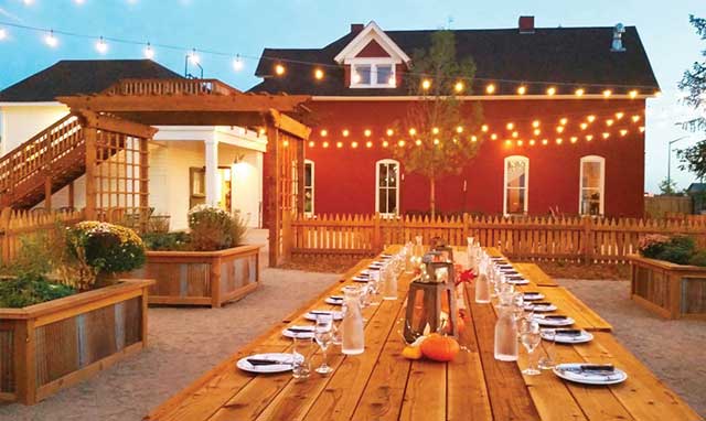 The patio at Jessup Farm Barrel House