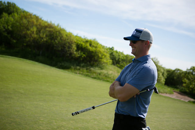 Joel Klatt enjoys his time on the golf course