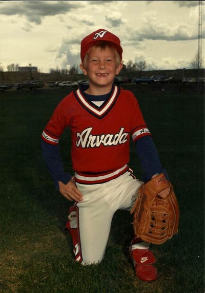 Joel Klatt as a 10-year-old Little Leaguer