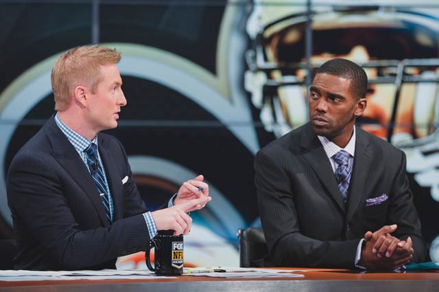 Joel Klatt and Randy Moss talk football for Fox Sports