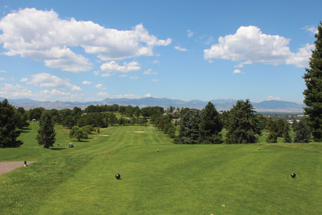 The scenic first tee at Willis Case in Denver