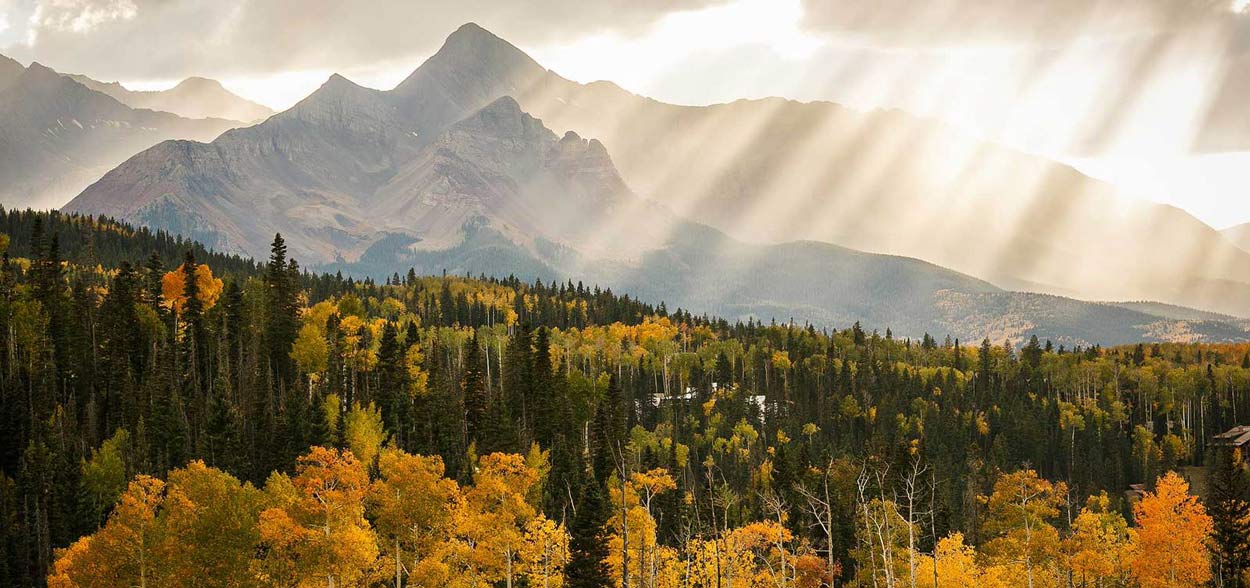 Colorado Fall Colors in the Rocky Mountains Near Telluride