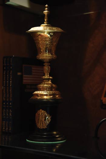 U.S. Amateur championship trophy Craig Stadler won in 1973.