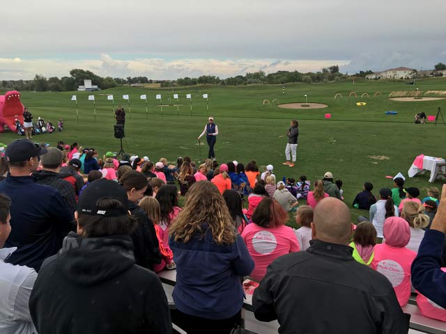 Paula Creamer kid's clinic, photos, quotes