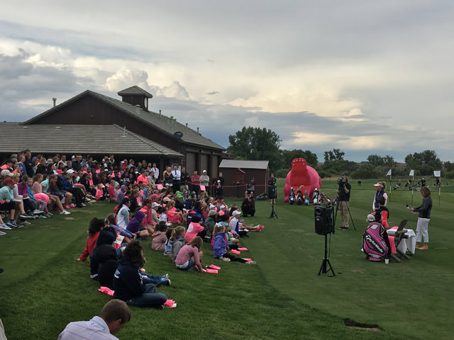 Around 250 girls came to hear from Paula Creamer on Monday at Green Valley Ranch