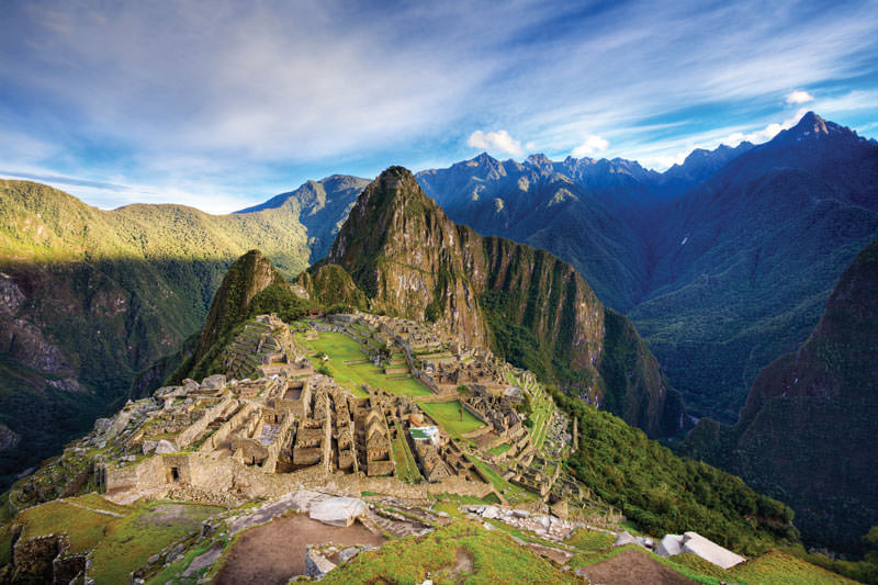 Scenic view of Machu Picchu