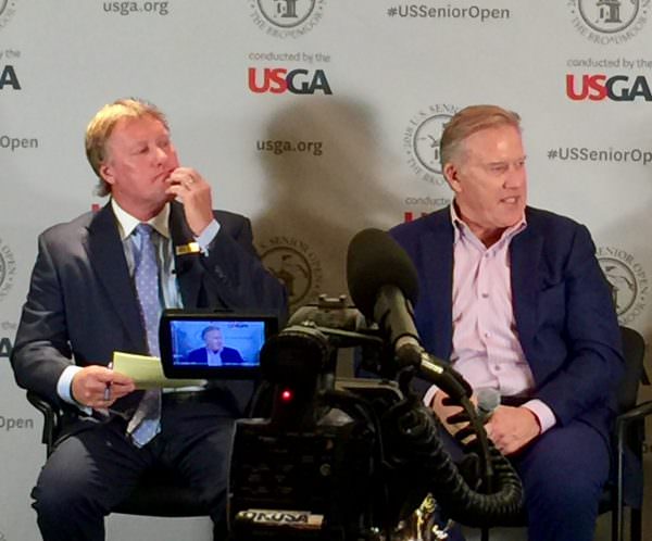 John Elway and Russ Miller, 2018 U.S. Senior Open