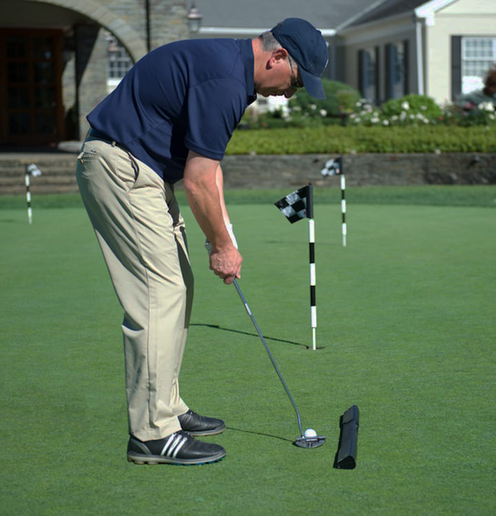 The PowerPlane works for full swings or putting.