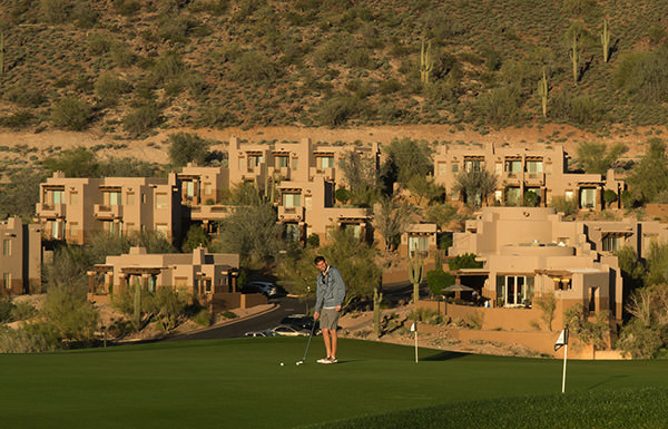 Putting green near Inn at Eagle Mountain