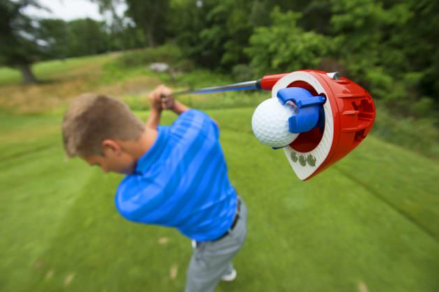 The Swing Coach Club on the backswing.