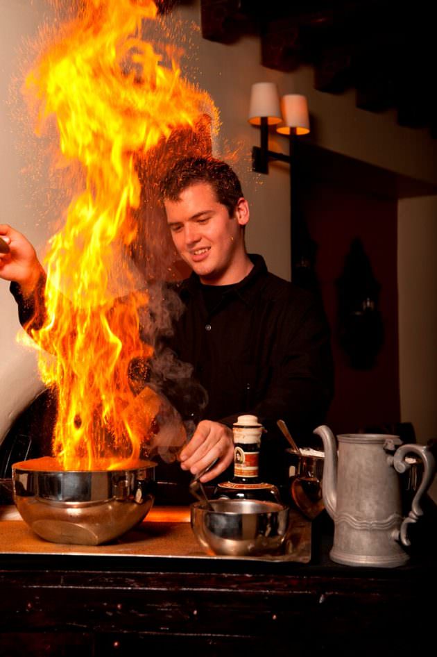 Flaming Coffee at Hacienda