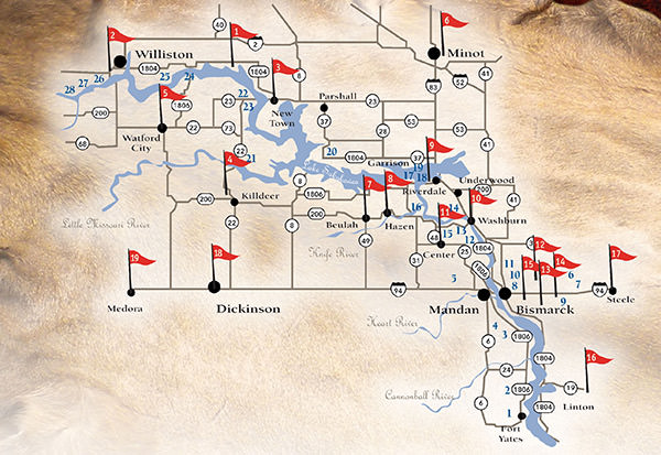 Lewis & Clark Golf Trail Map