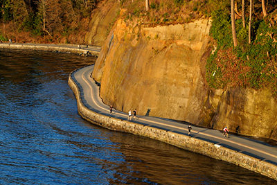 Stanley park seawall canada