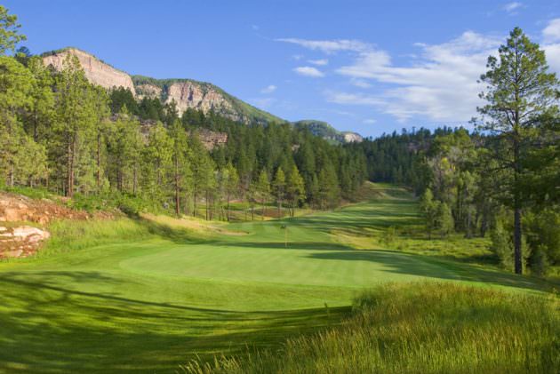 The 17th hole at Glacier Club'