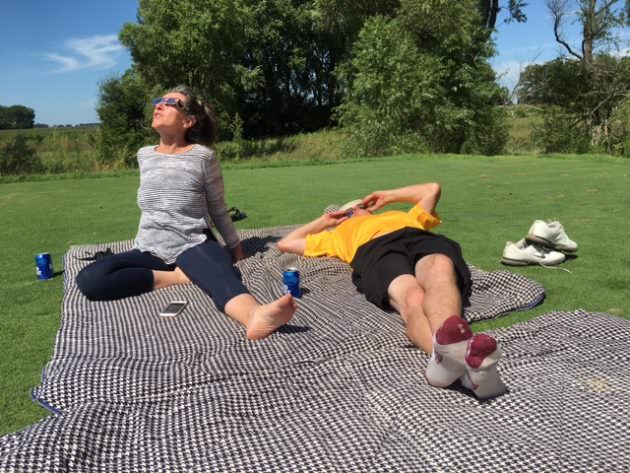 Jon Rizzi and Wife during eclipse