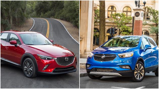 2017 Mazda CX-3 and Buick Encore