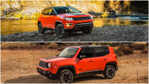 Jeep Compass (top) and Renegade Trailhawk (bottom)