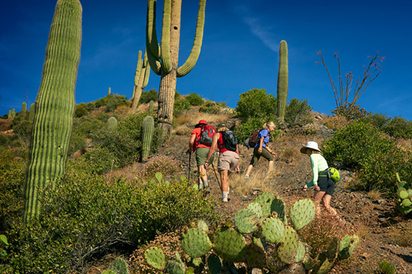 desert mountain hiking