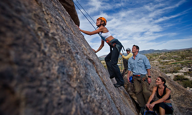 Rock Climbing at The Boulders Resort