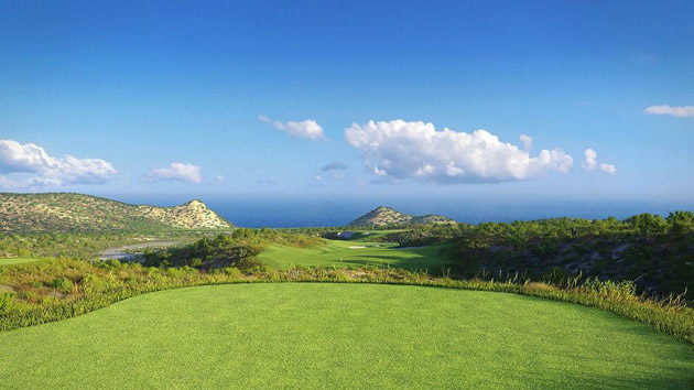 Hole 3 of Twin Dolphin Golf Club in Cabo San Lucas.