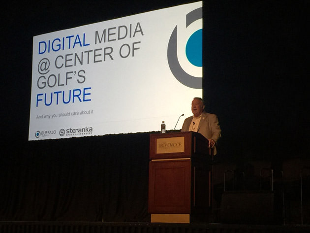 Former PGA CEO Joe Steranka addresses the G4 Summit at The Broadmoor