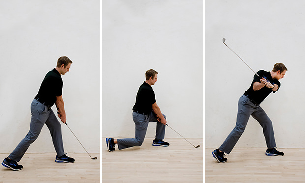 lunge to backswing - lower body workout