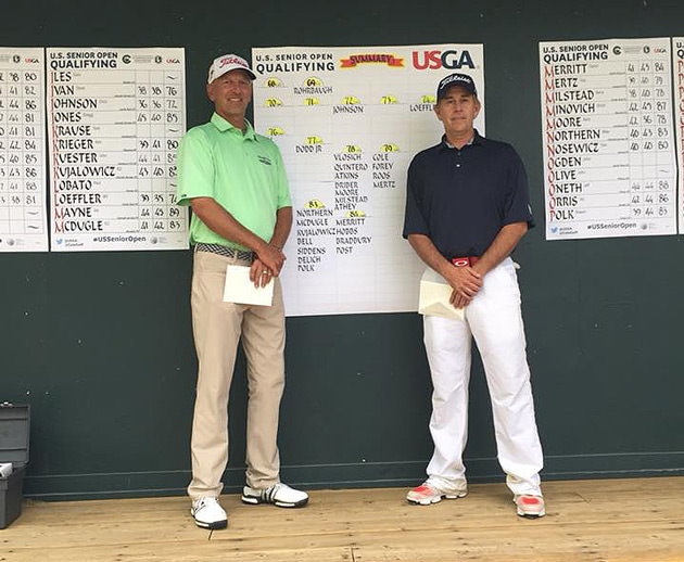 Colorado PGA members Doug Rohrbaugh (left) and Chris Johnson both qualified for the U.S. Senior Open at The Broadmoor