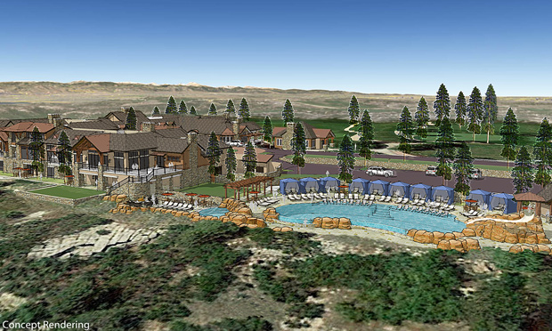 country club at castle pines pool rendering