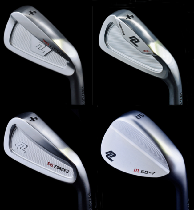 New Level's three types of irons and wedge