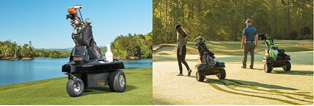 Club Car's new Tempo Walk comes with on-course GPS yardage, carries bags, coolers and other accessories, and allows you to walk without pulling or pushing a cart or lugging a bag.