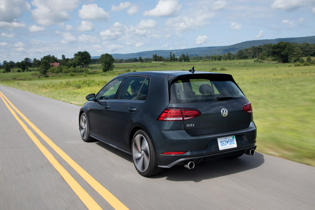 The GTI has ample room for bikes, skis and other toys.