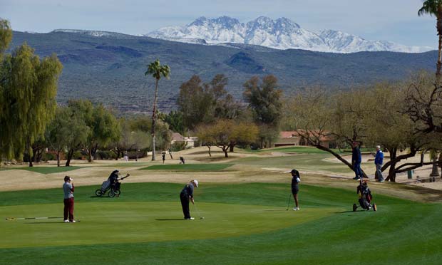 Rio Verde with snow capped peak in the background