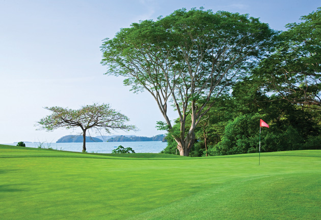 The 13th hole on Reserva Conchal's championship layout.