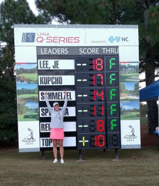 Jennifer Kupcho after qualifying for the LPGA Tour in November.