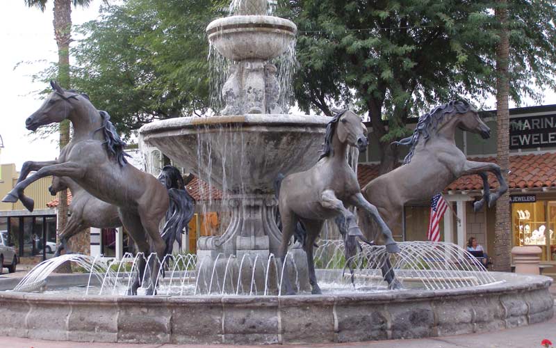 Old Town Scottsdale’s famous Bronze Horse