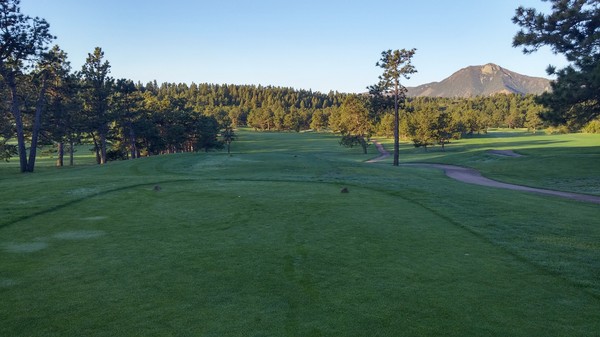 The opening hole on the Blue Course at Eisenhower Golf Club.