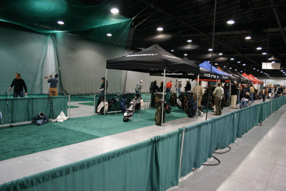 The Lenny's Golf-sponsored Demo Area at the Denver Golf Expo