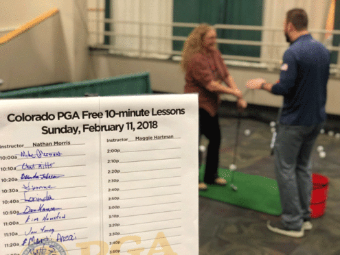 Sign up for a lesson at the Denver Golf Expo, compliments of the Colorado PGA.