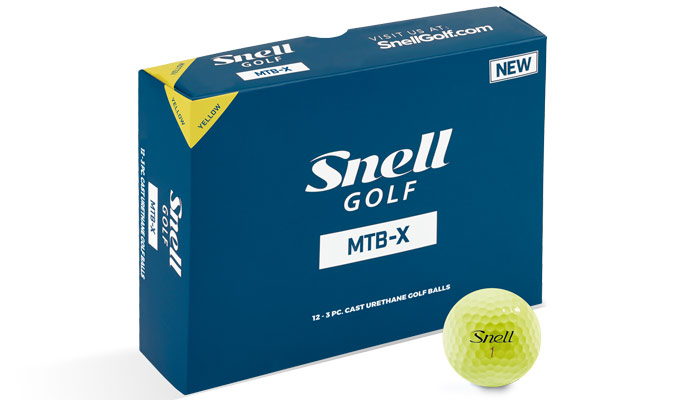 Snell Golf MTB-X Golf Ball - Yellow