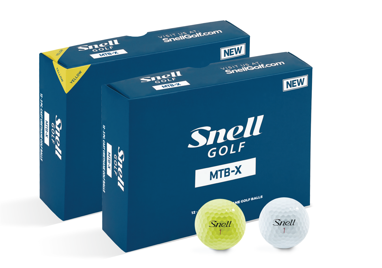 New Snell Golf MTB-X Golf Ball