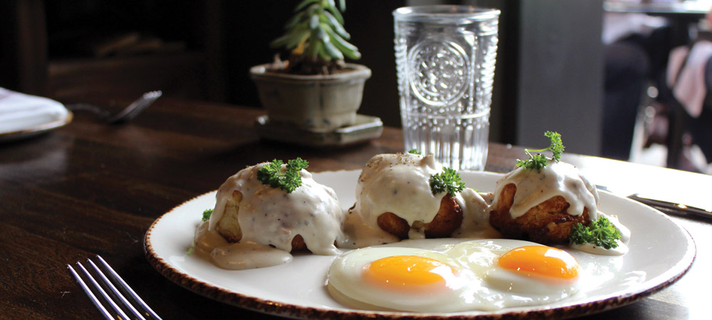 Julep's Butter Milk Biscuits and Sausage Gravy