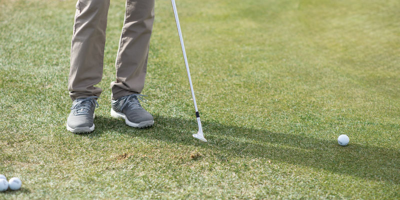 Learn to deal with bad shots on the course, like flubbed chips.