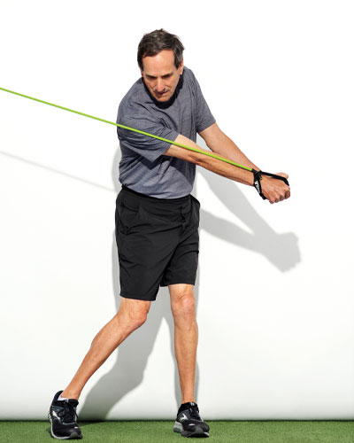 Golf Posture Chop exercise